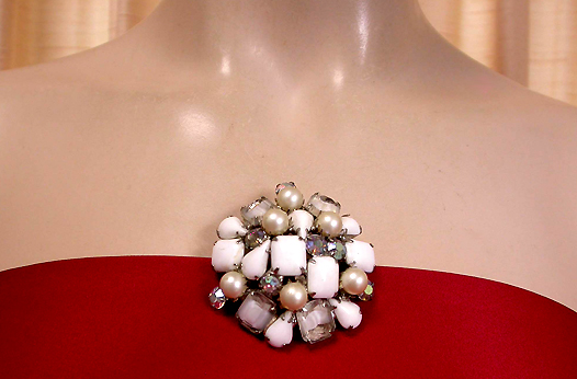 a beautiful vintage costume jewelry parure