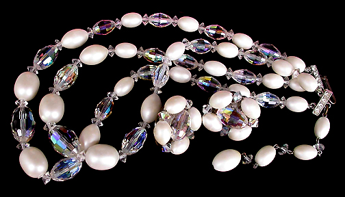 a beautiful vintage costume jewelry parure