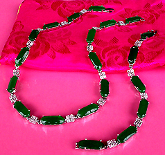 a beautiful Juliana vintage costume jewelry necklace and earrings