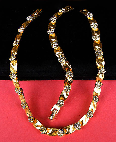 a beautiful vintage costume jewelry parure