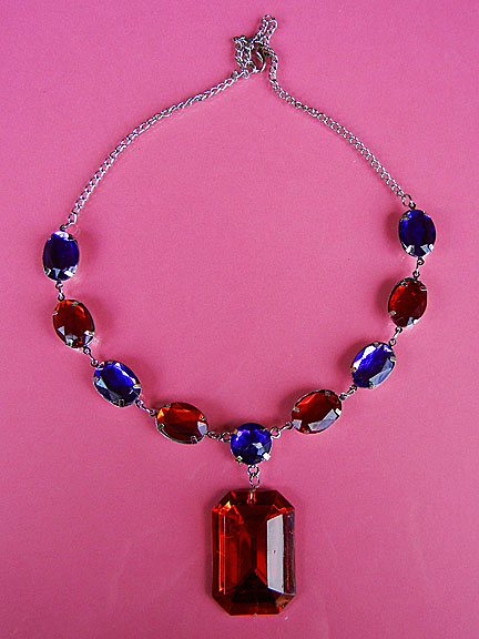 a beautiful vintage costume jewelry parure