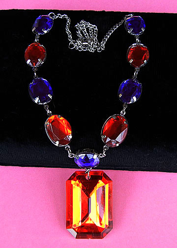 a beautiful vintage costume jewelry parure