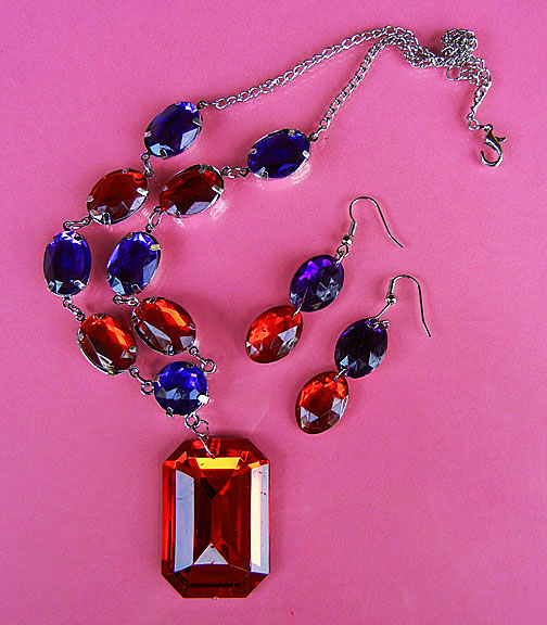 a beautiful vintage costume jewelry parure