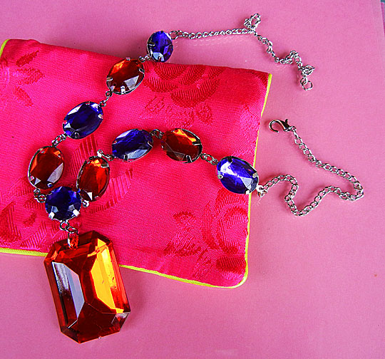 a beautiful vintage costume jewelry parure