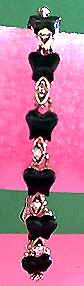 a beautiful vintage costume jewelry necklace and bracelet