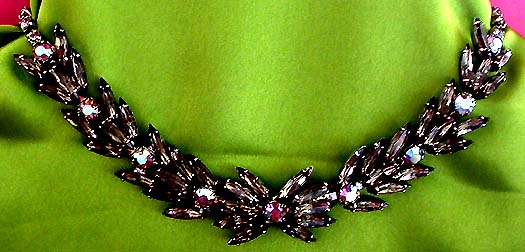a beautiful vintage costume jewelry parure