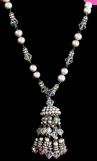 a beautiful vintage costume jewelry parure