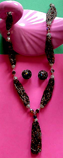 a beautiful vintage costume jewelry parure