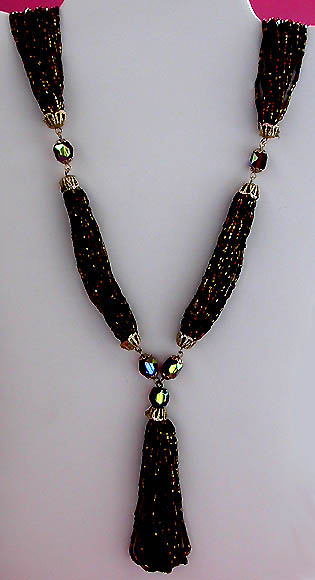 a beautiful vintage costume jewelry parure
