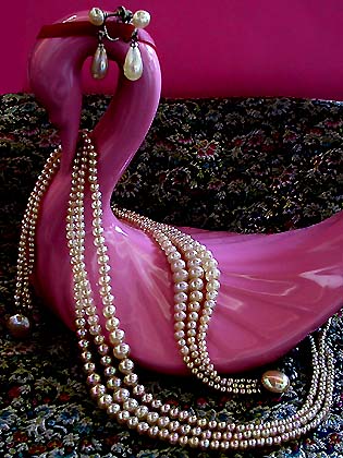 a beautiful vintage costume jewelry parure